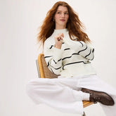 Striped Funnel Neck Sweater