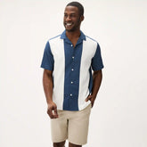 Men's Colour-Block Bowling Shirt