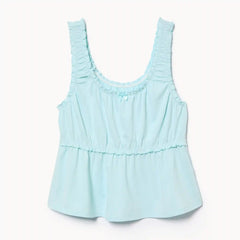 Ruffled Printed Sleep Tank