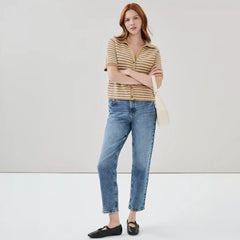 Striped Polo Cardigan