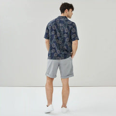 Men's Printed Button-Up Shirt