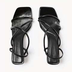 Strappy Block Heels