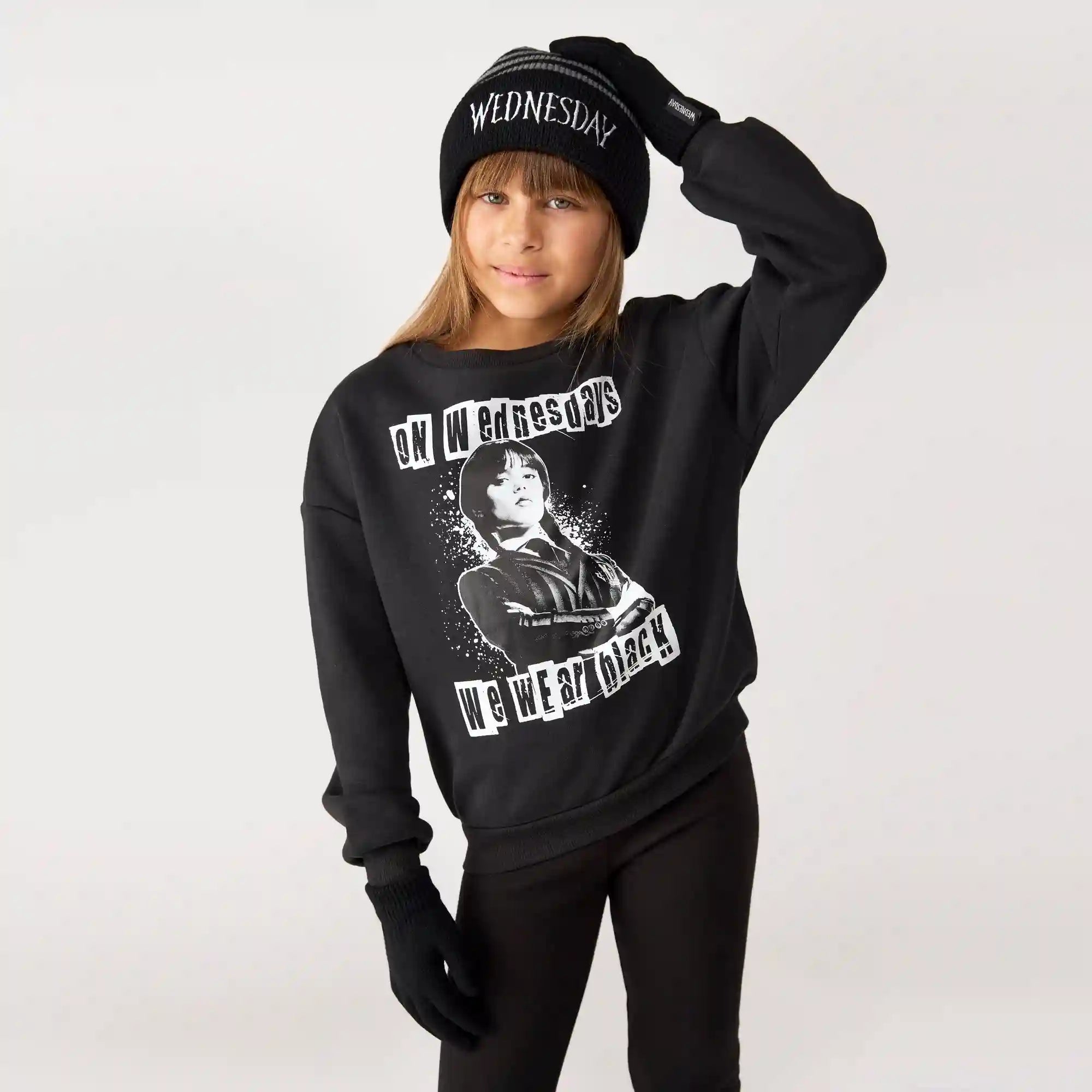 Kid Girls' Wednesday Toque Set