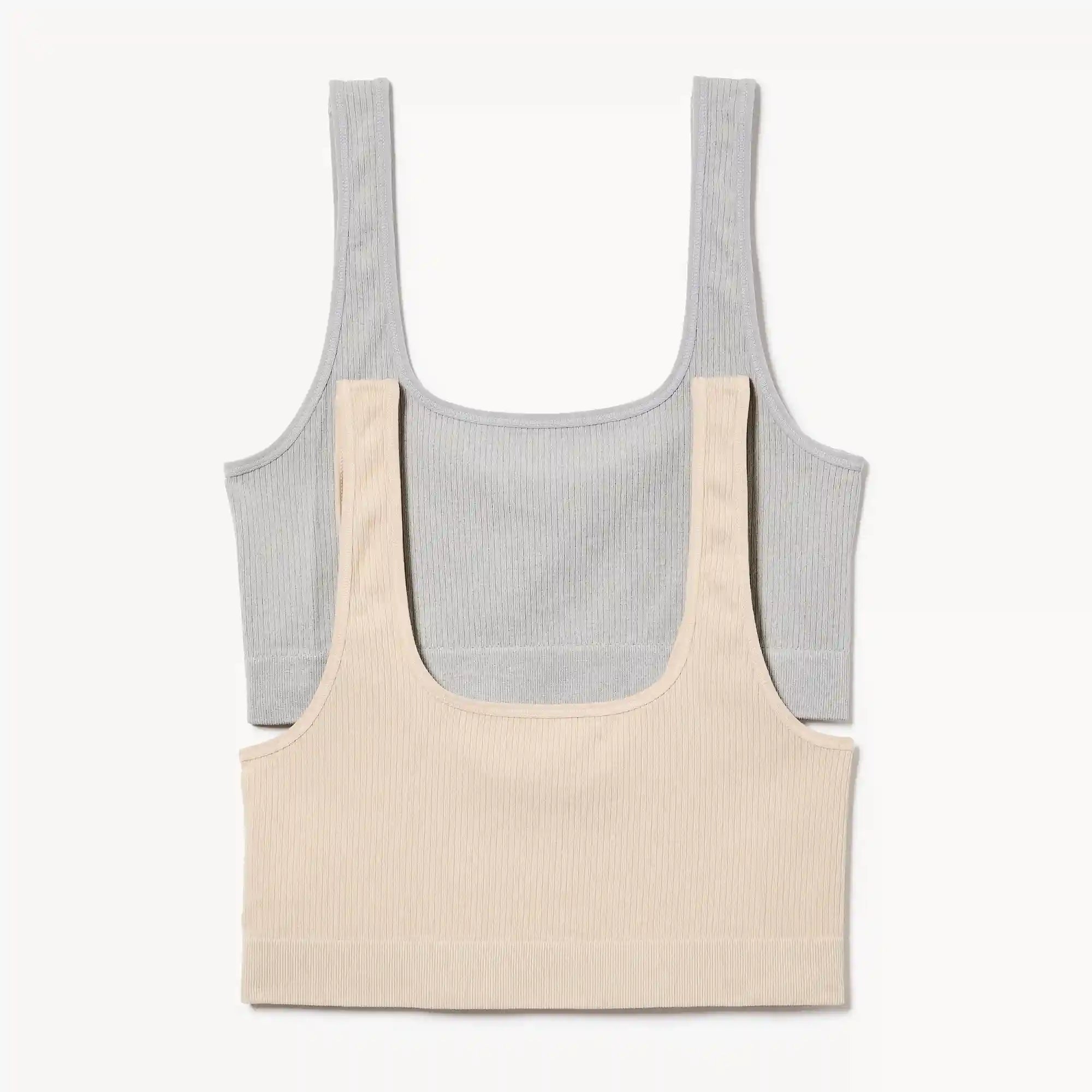 Women+ 2-Pack Seamless Ribbed Bralette