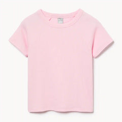Kid Girls' Ribbed Cotton T-Shirt