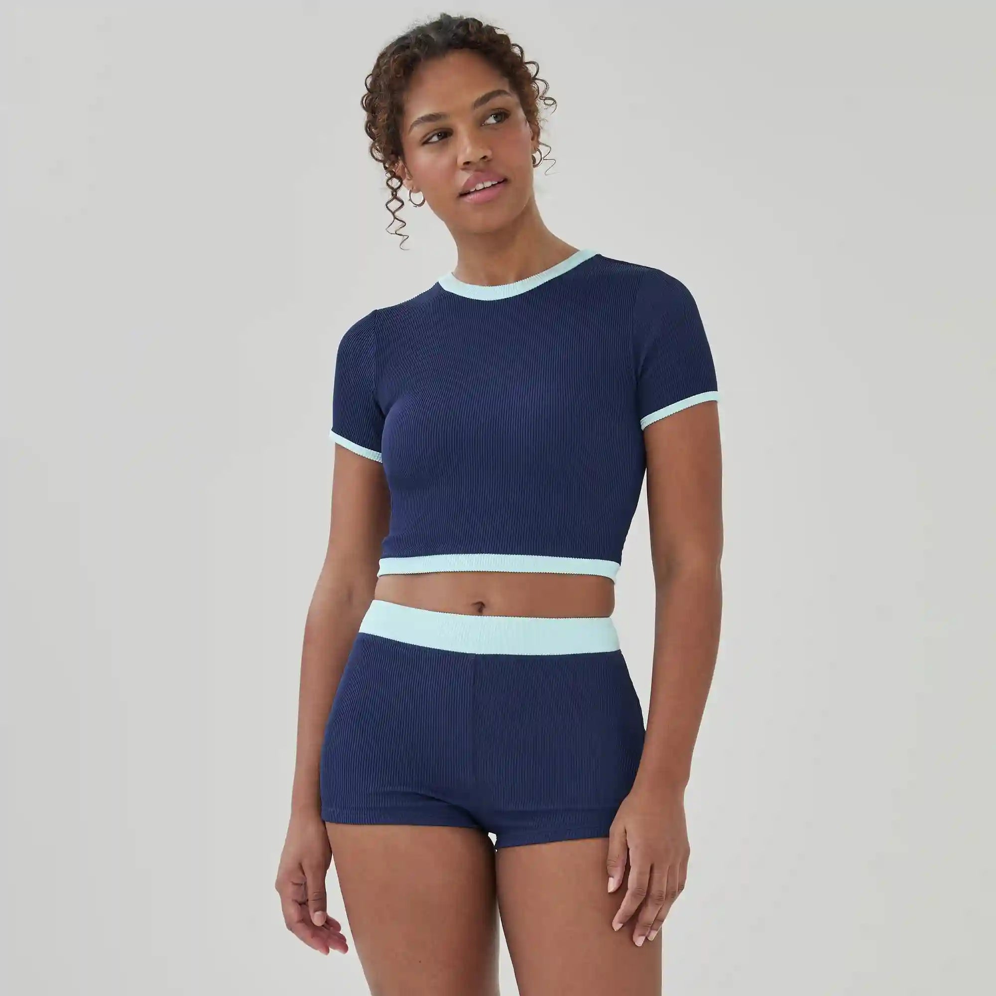 Cropped Swim Top