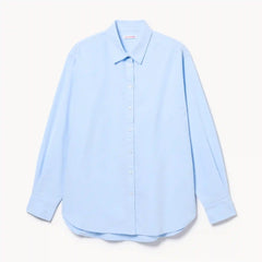Oversized Striped Button-Up Shirt