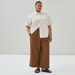 Women+ Linen Cotton Wide Leg Pant