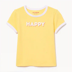 Kid Girls' Graphic Ringer T-Shirt