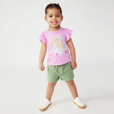 Toddler Girls' Disney Frozen Elsa Ruffled T-Shirt