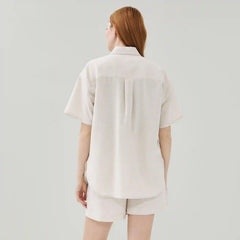 Linen Cotton Camp Shirt