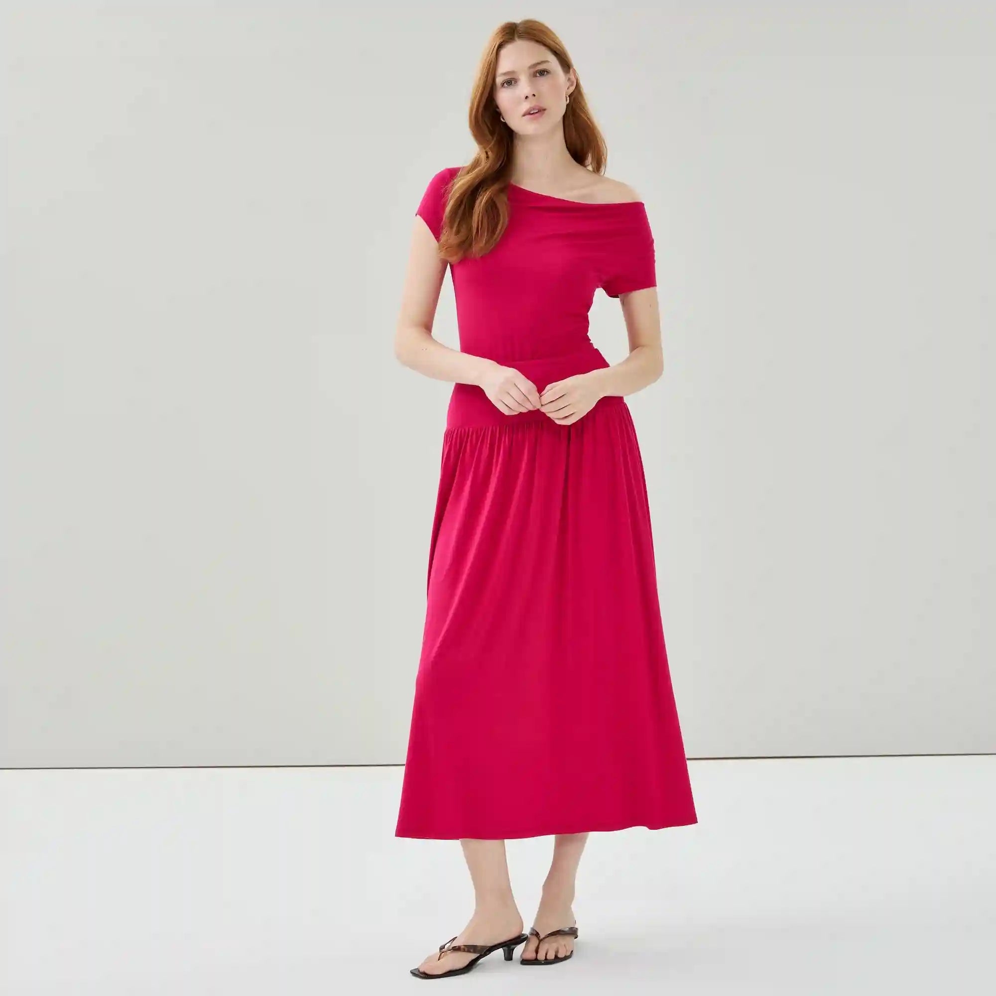 Drop Waist Maxi Skirt