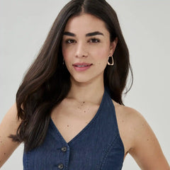 Denim Halter Vest