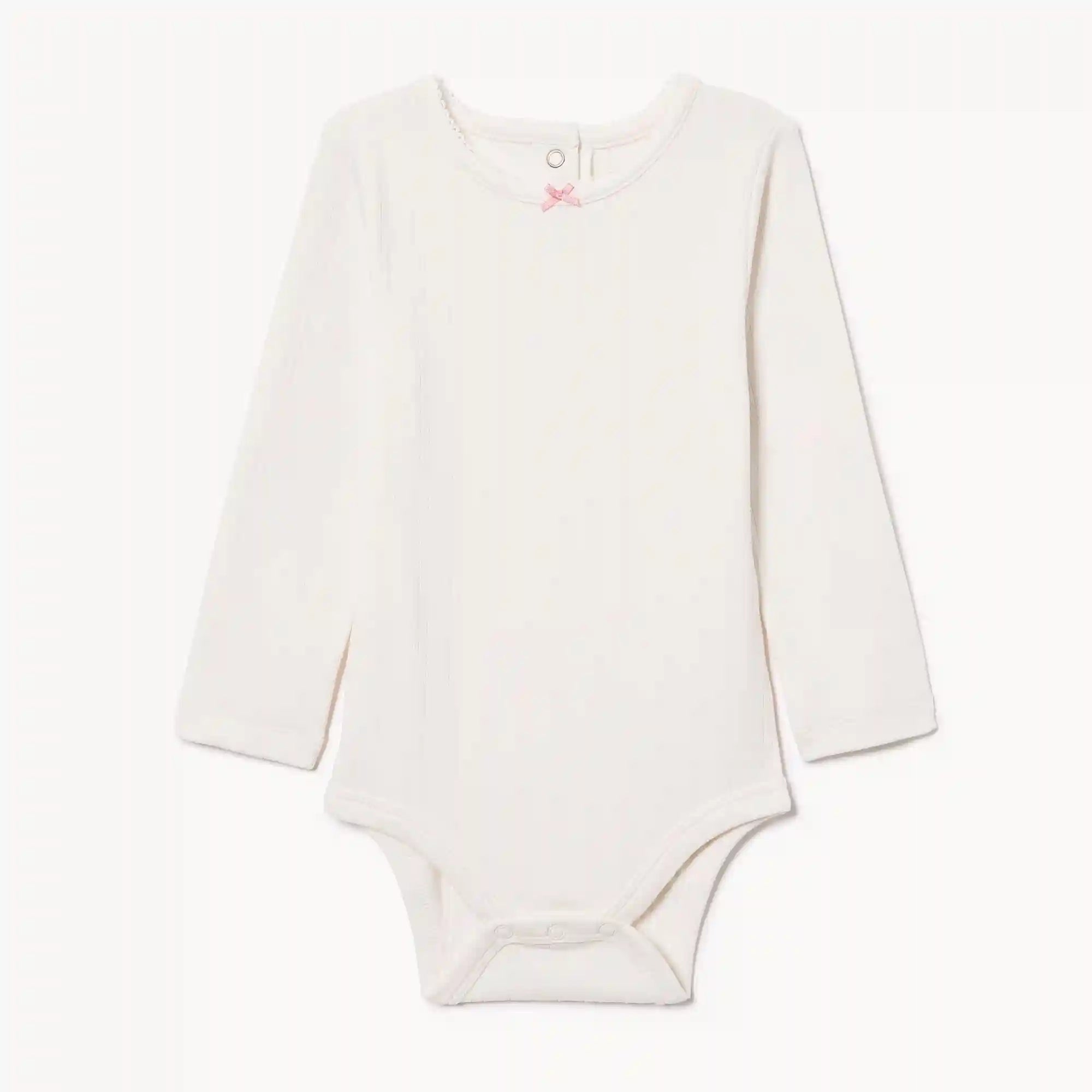 Baby Girls' Pointelle Long Sleeve Bodysuit