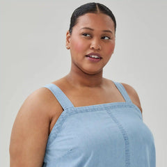 Women+ Chambray Square Neck Tank