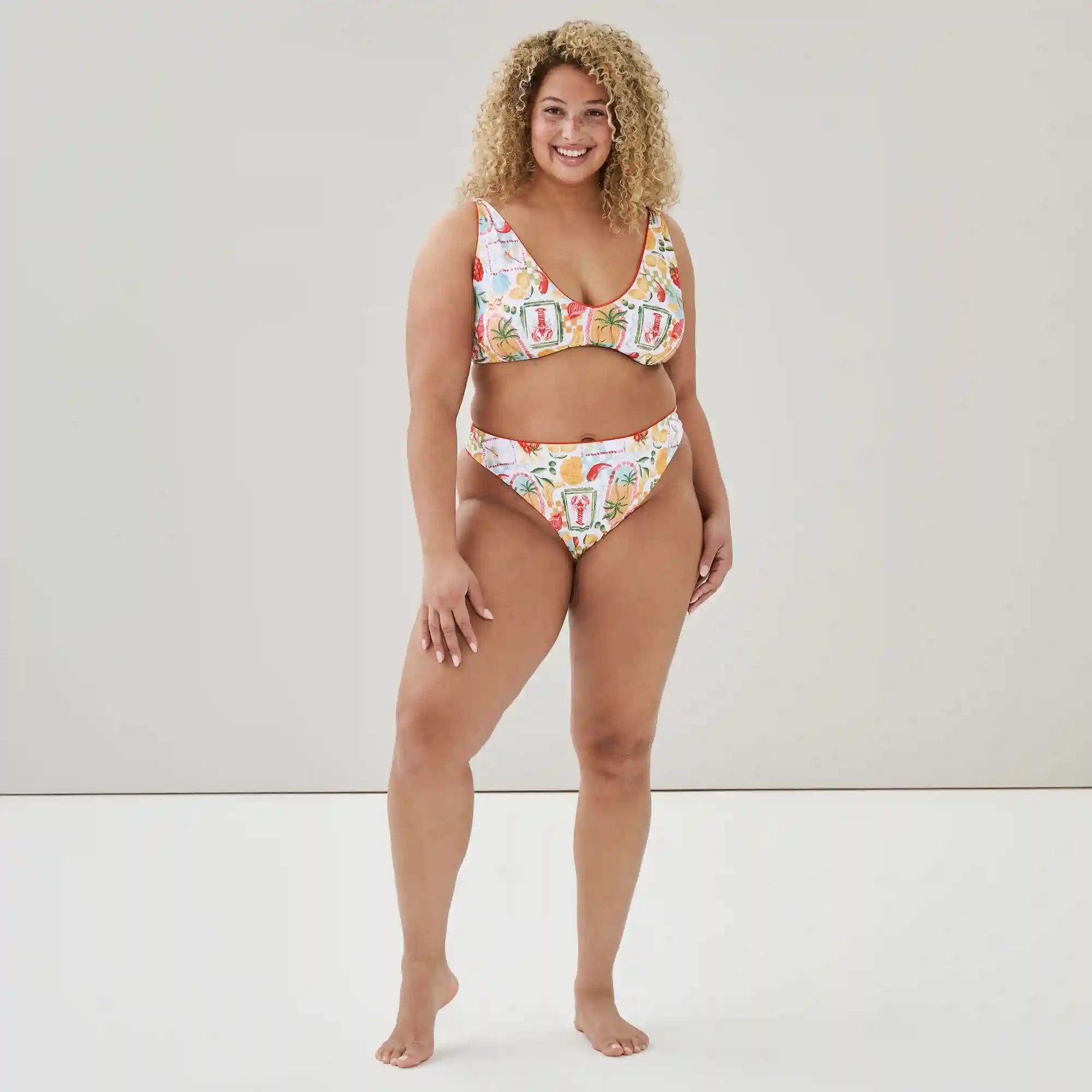 Women+ Printed Bikini Bottom