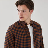 Men's Flannel Button-Down Shirt