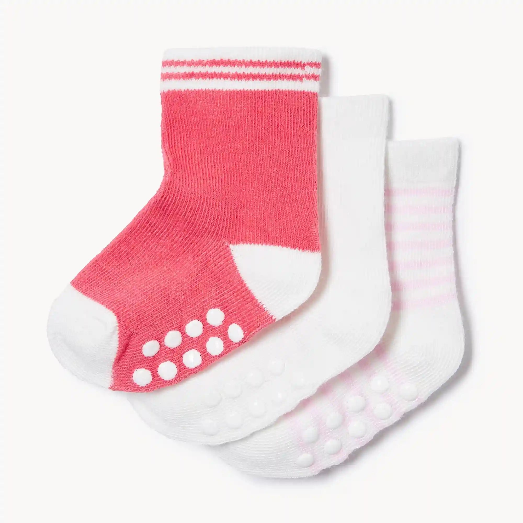 Baby Girls' 3-Pack Crew Socks