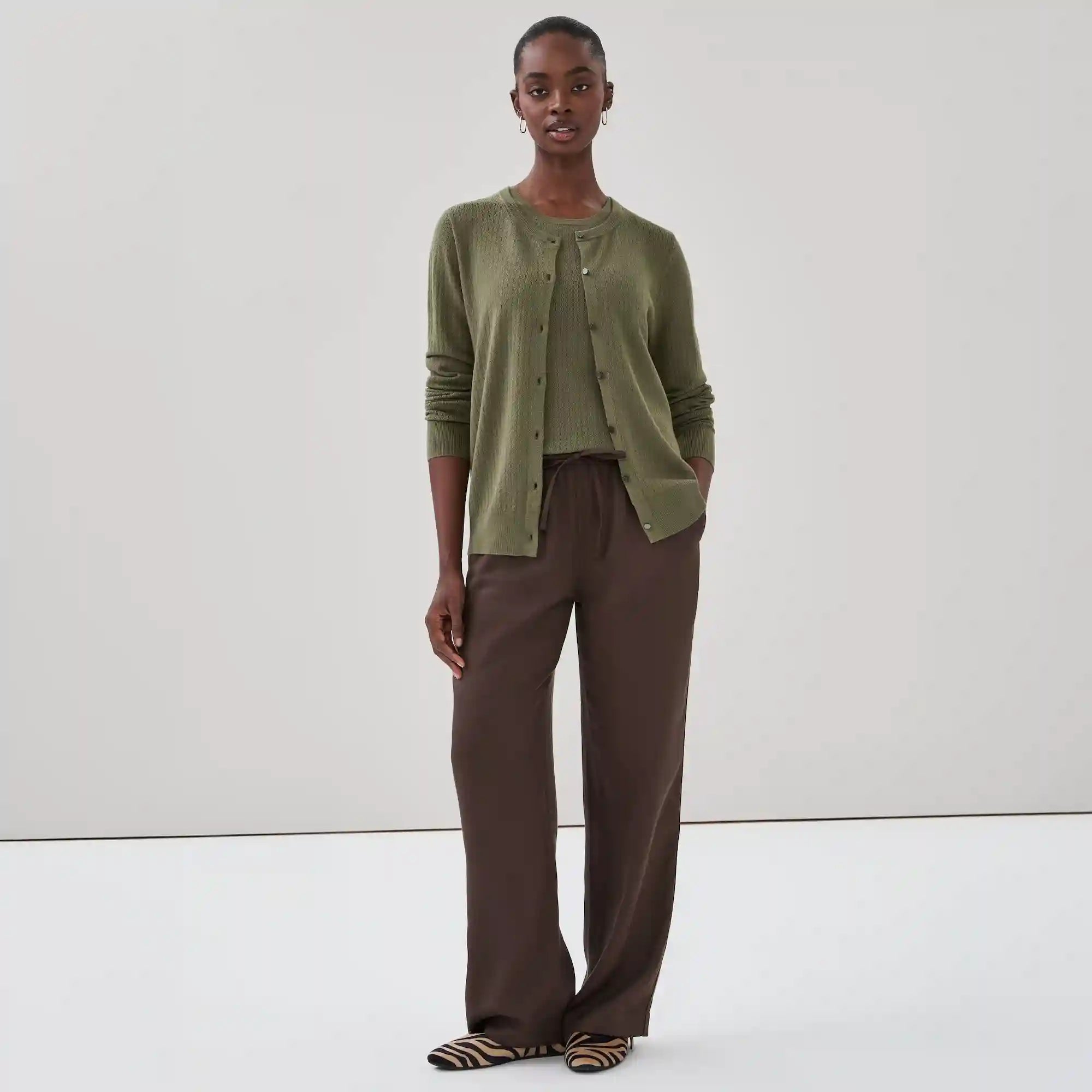 Pointelle Cardigan