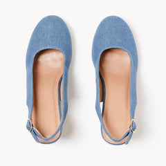 Slingback Wedge Heels