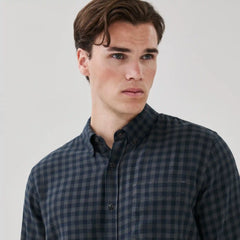 Men's Flannel Button-Down Shirt