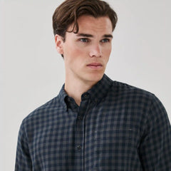 Men's Flannel Button-Down Shirt