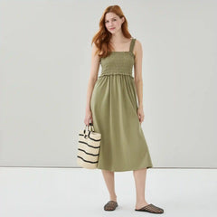 Smocked Tank Midi Dress