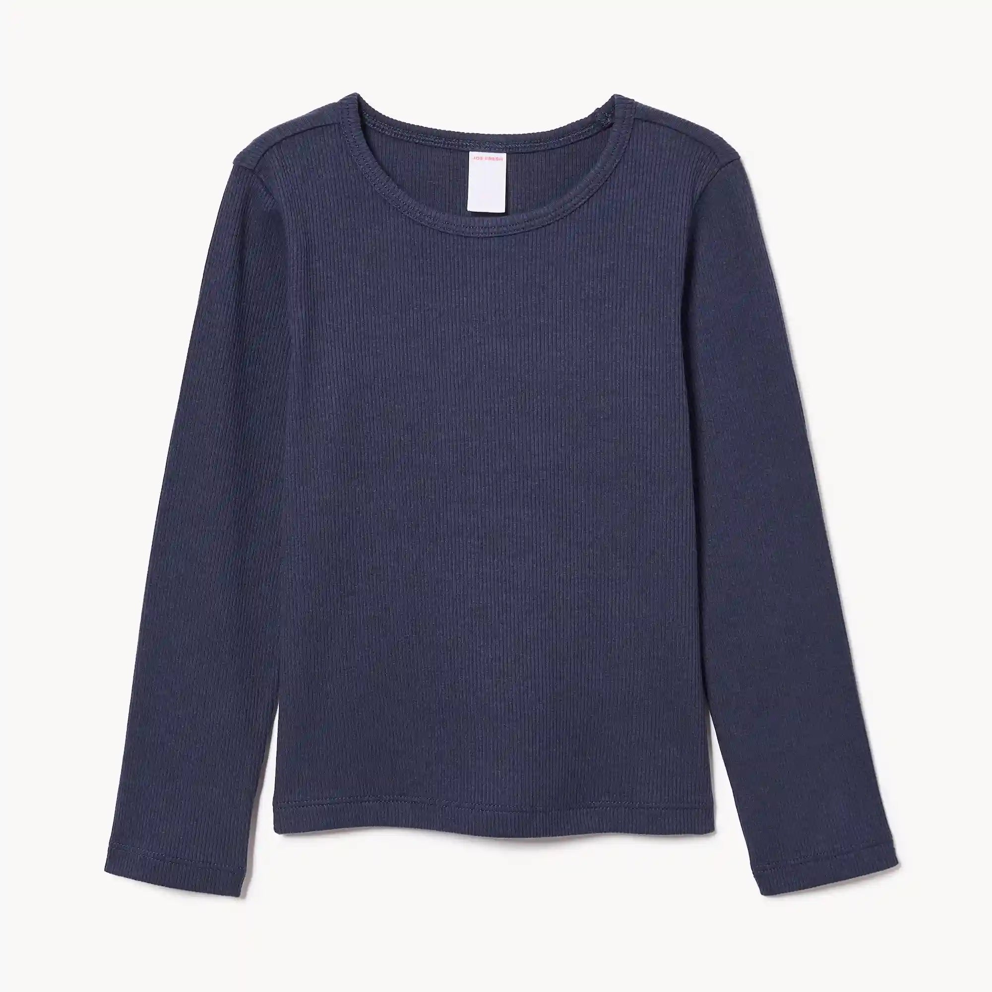 Toddler Girls' Ribbed Long Sleeve Top