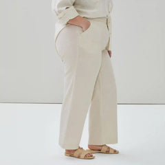 Women+ Linen Cotton Wide Leg Pant