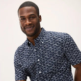 Men's Printed Button-Down Shirt