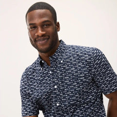 Men's Printed Button-Down Shirt