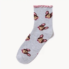 Printed Crew Socks
