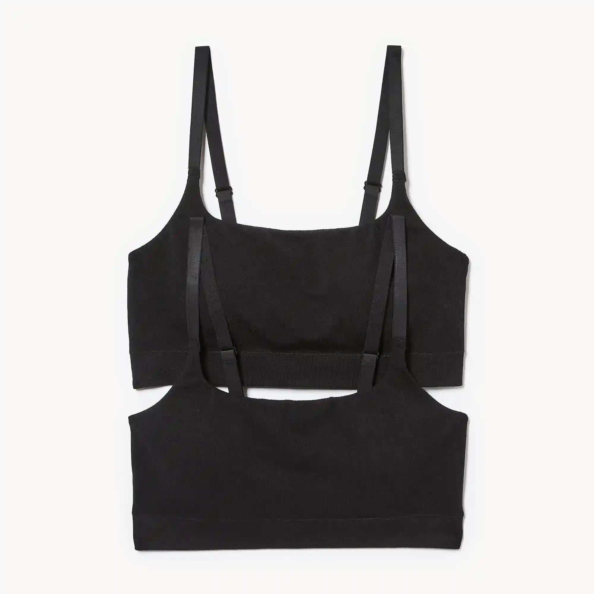 Women+ 2-Pack Seamless Rib Bralette