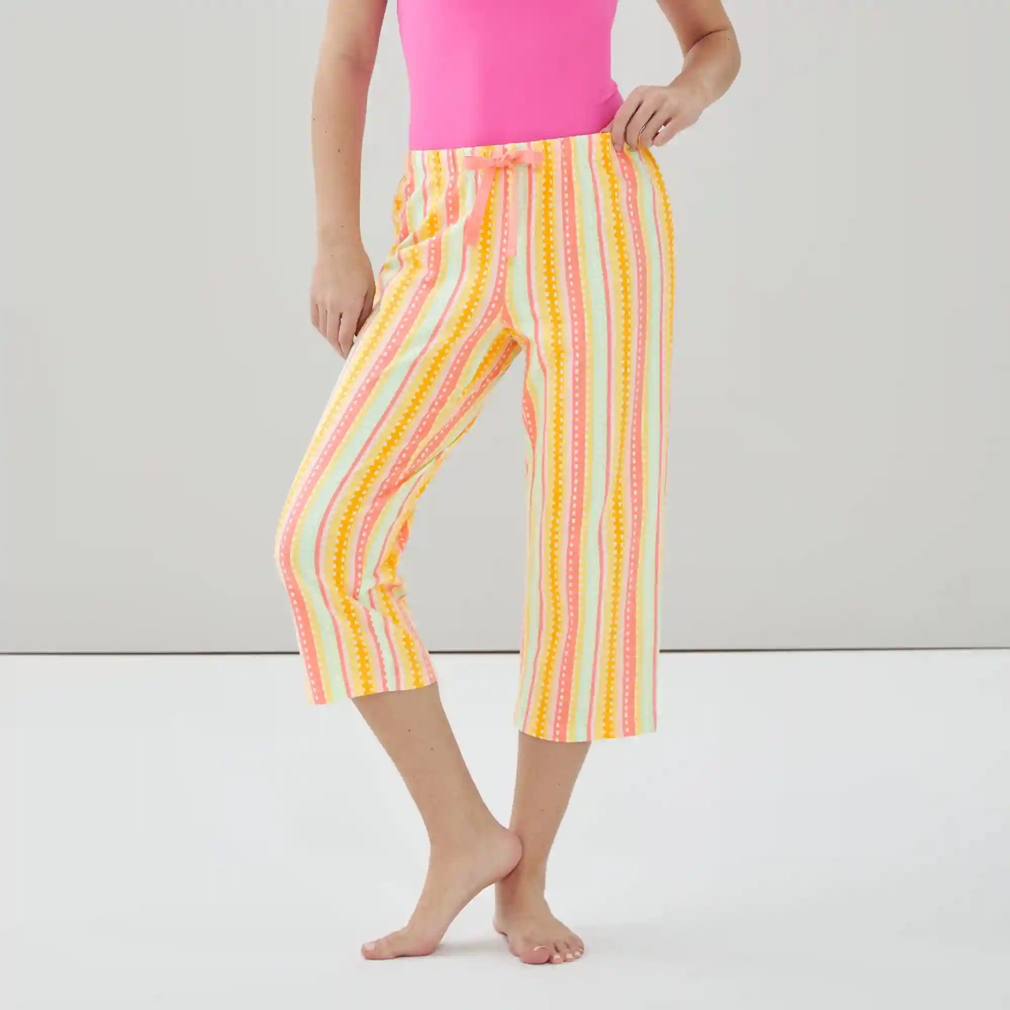 Printed Cropped Sleep Pant
