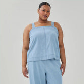 Women+ Chambray Square Neck Tank