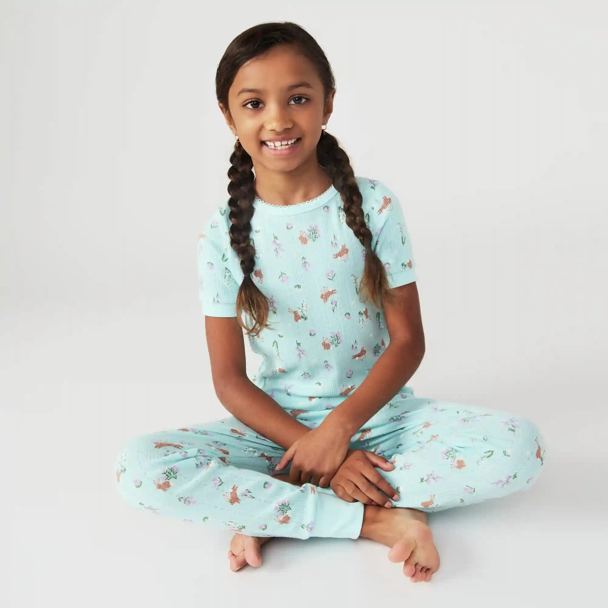 Kid Girls' 2-Piece Pointelle Sleep Set