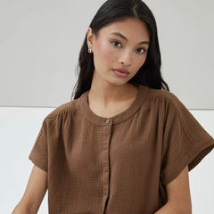 Gauze Dolman Top