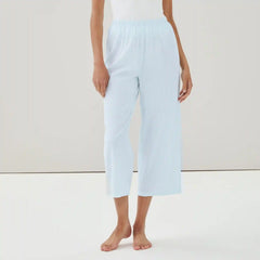 Seersucker Cropped Sleep Pant