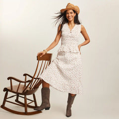 Smocked Front Tie Top