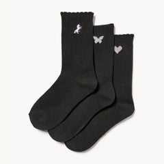 Kid Girls' 3-Pack Crew Socks