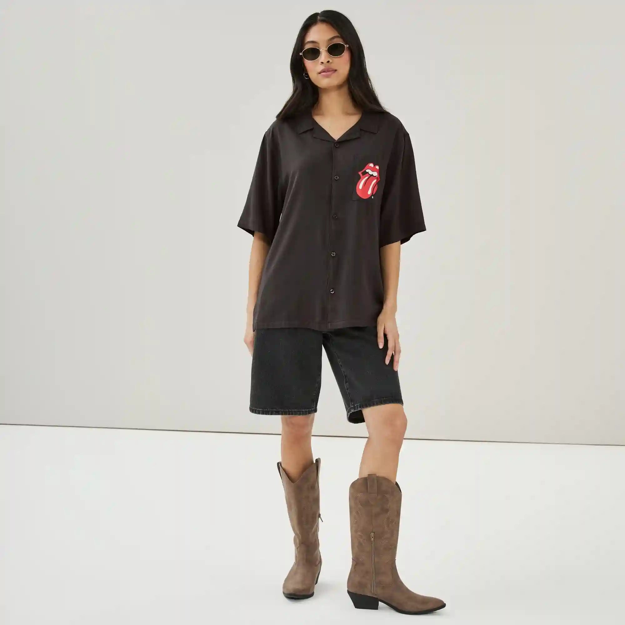 Adult The Rolling Stones Button-Up Shirt