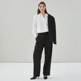 Wide Leg Pleated Trouser