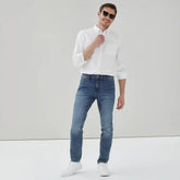 Men's Aged Medium Wash Slim Fit Jean