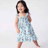 Toddler Girls' Bluey Crinkle Gauze Dress