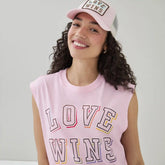 Adult Pride Cropped Muscle Tank Top