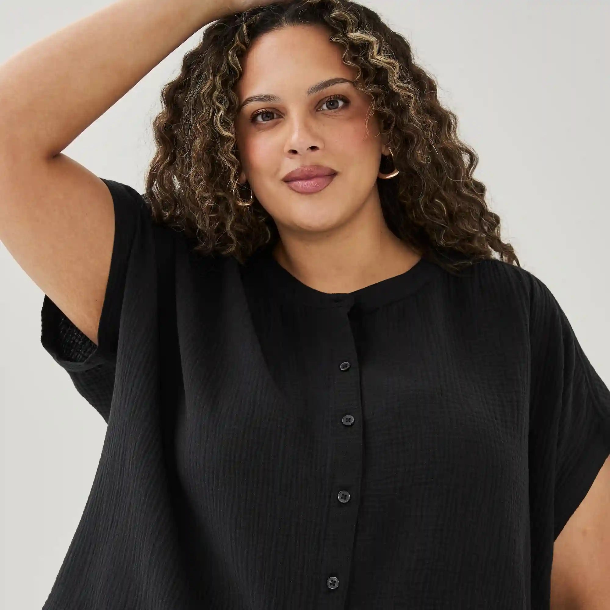 Women+ Gauze Dolman Top