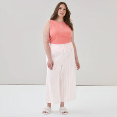 Women+ Seersucker Cropped Sleep Pant