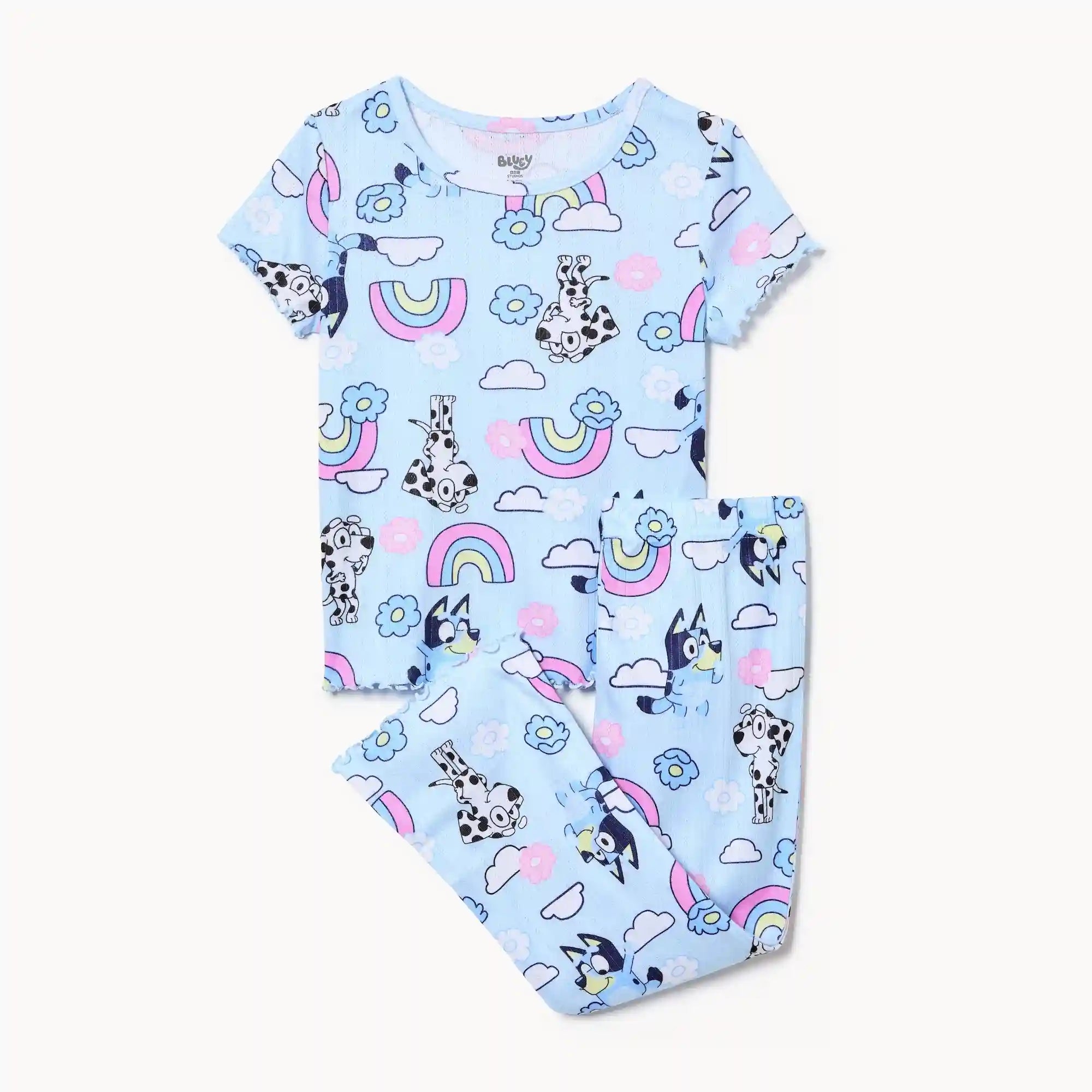 Toddler Girls' Bluey Pointelle Sleep Set