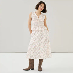 Smocked Front Tie Top