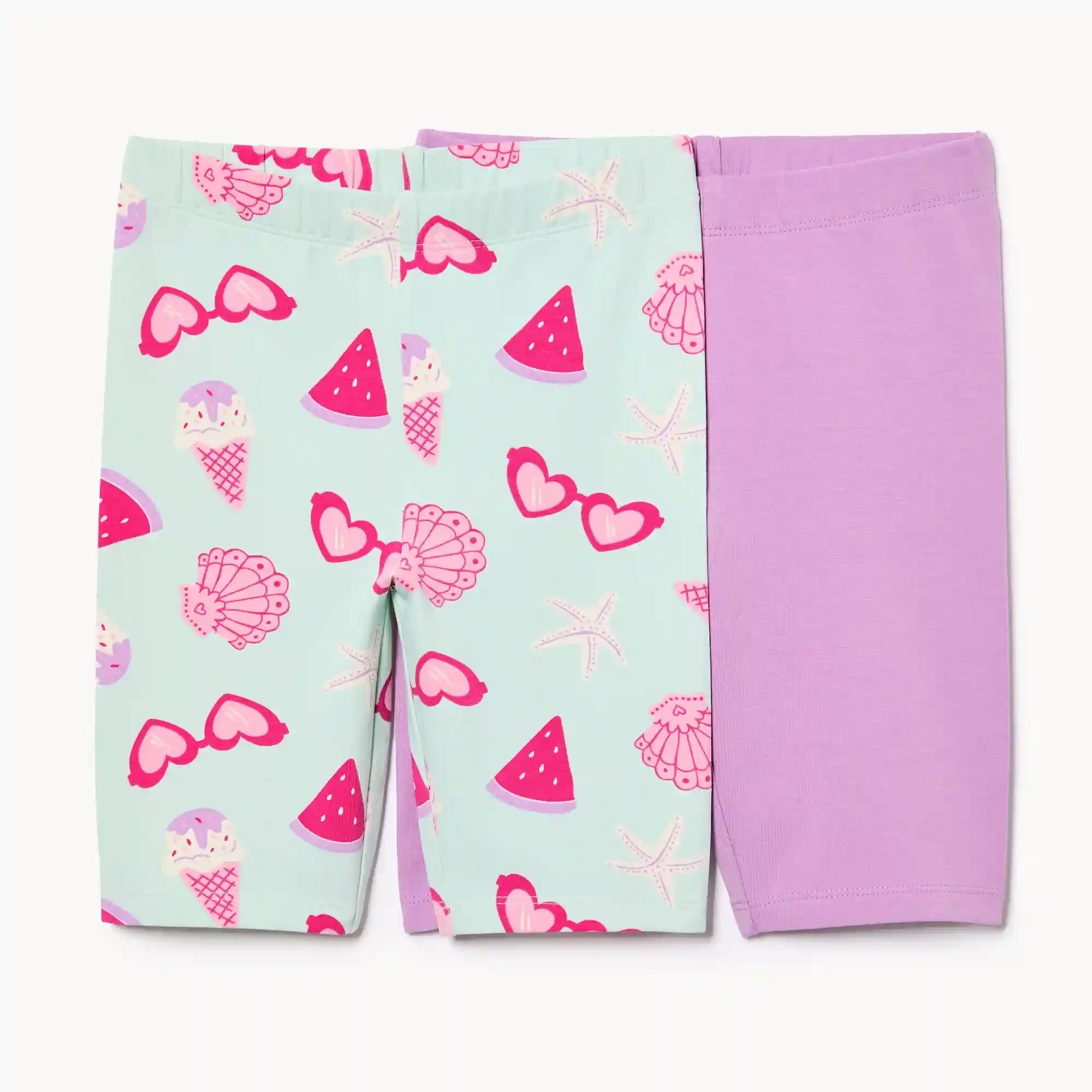 Kid Girls' 2-Pack Long Bike Short